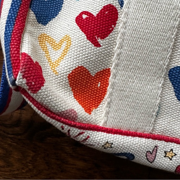 Brighton red white and blue Heart Canvas Totes - Picture 6 of 16